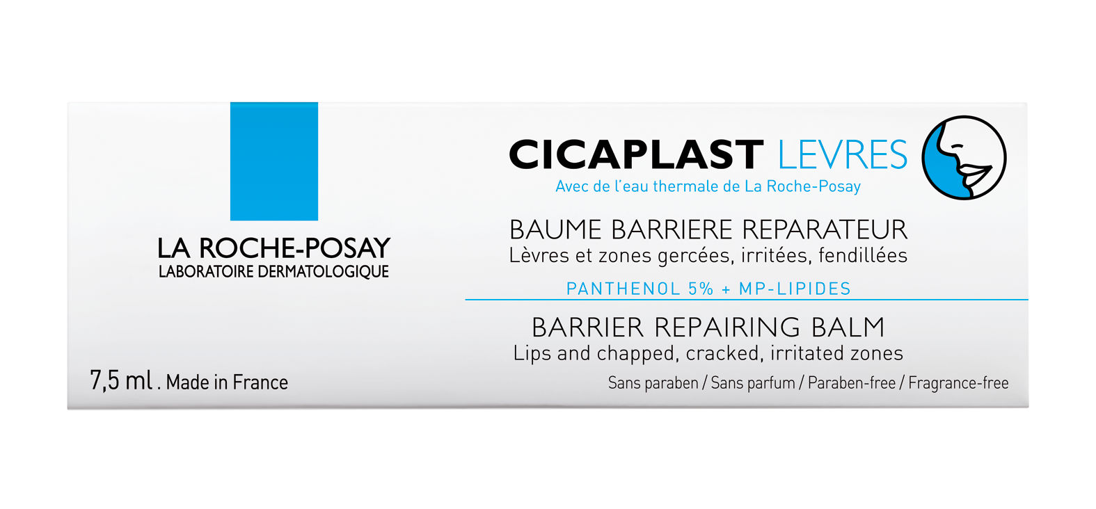 La Roche-Posay Cicaplast Levres Barrier Repairing Balm for Cracked Lips, 7.5ml product image 2