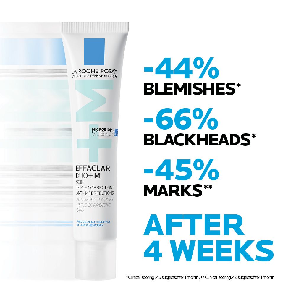 La Roche-Posay Effaclar Duo Plus M Anti-Imperfections Triple Corrective Face Gel Cream, 40ml product image 3