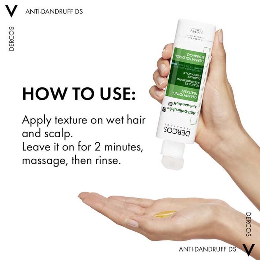 Vichy Dercos Anti Dandruff Shampoo for Normal to Oily Hair, 200ml product image 3