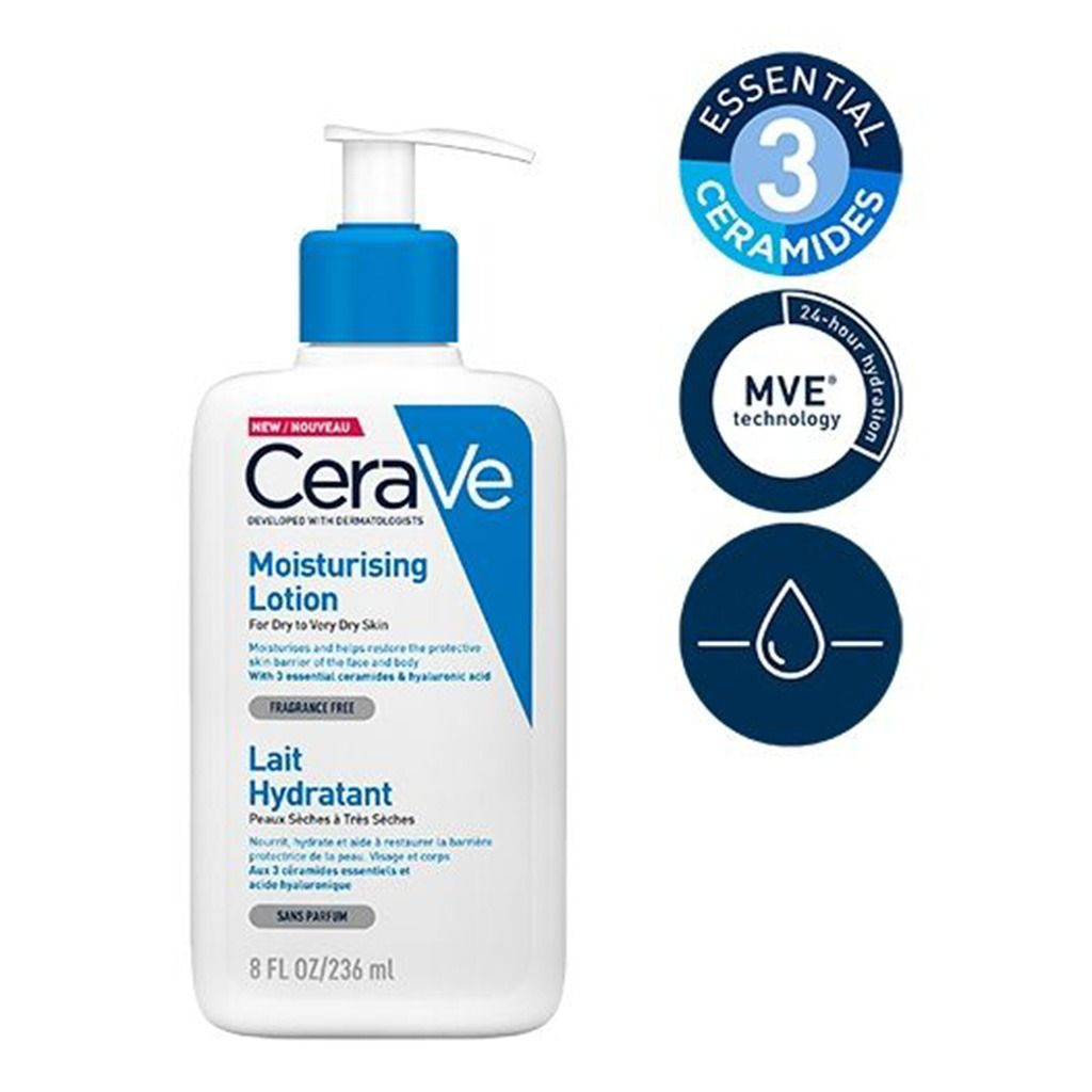 CeraVe Moisturizing Lotion for Normal to Dry Skin with Hyaluronic Acid, 236ml product image 2