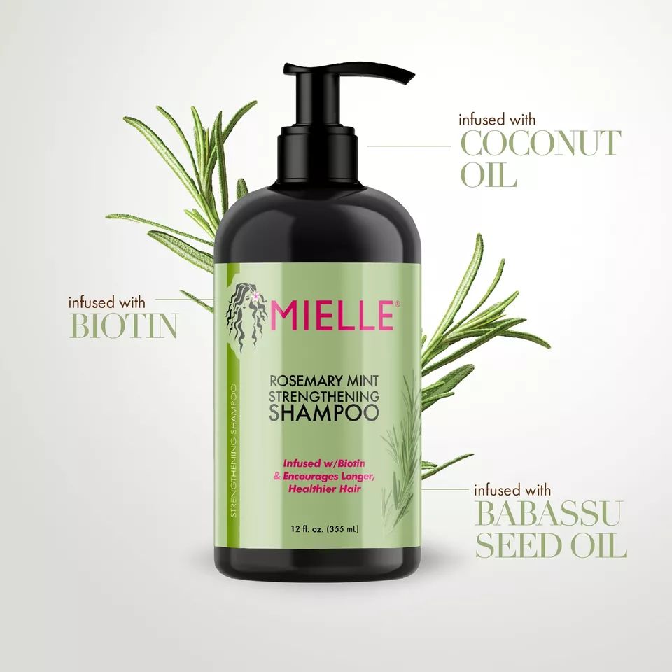 Mielle Rosemary Mint Strengthening Shampoo with Biotin, 355ml product image 3