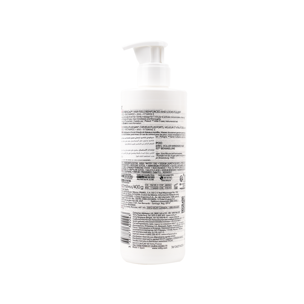 Vichy Dercos Energy + Stimulating and Anti Hair Loss Shampoo with Aminexil, 400ml product image 2