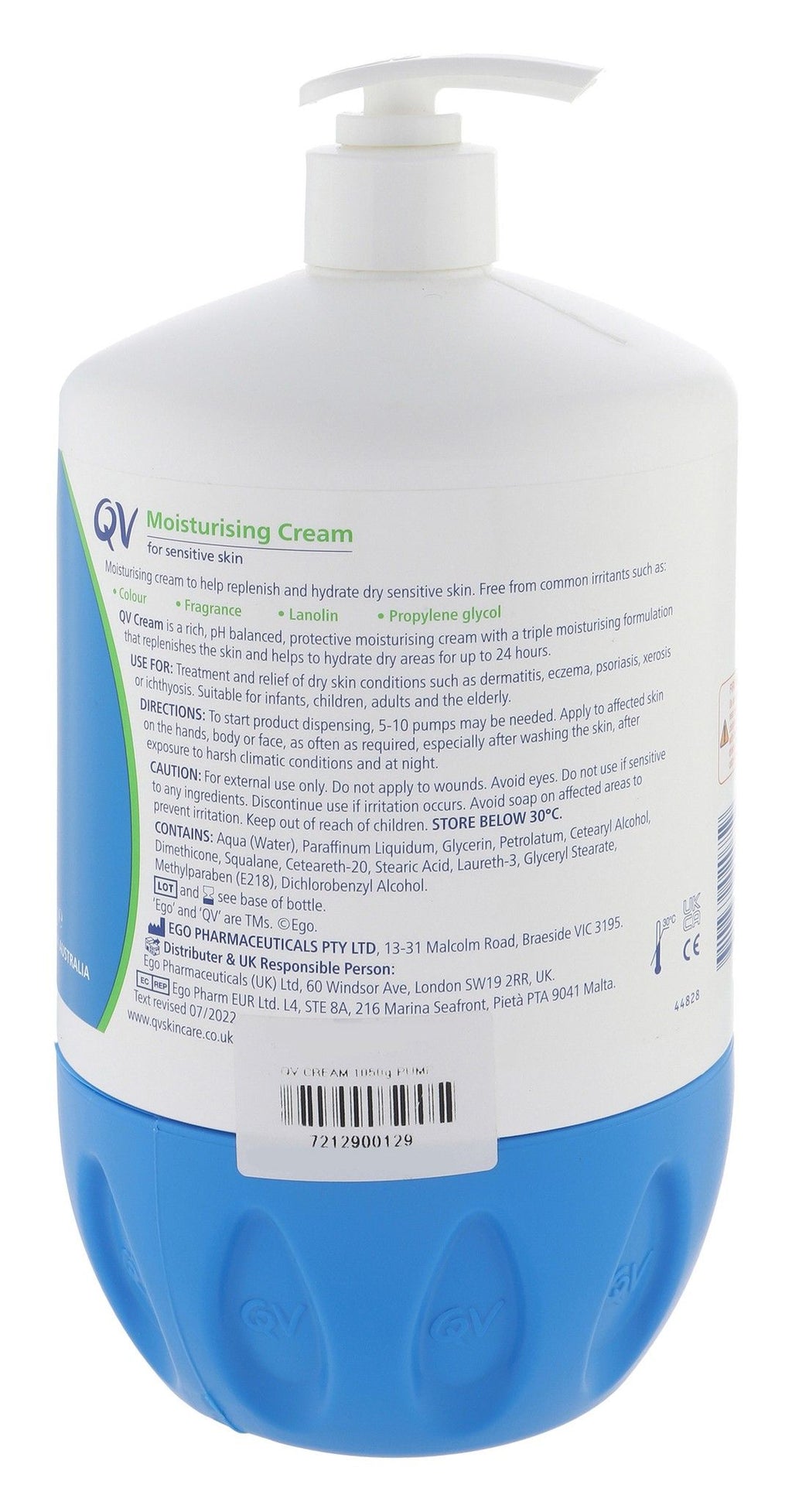 Qv Moisturising Cream for Sensitive and Dry Skin, 1050g product image 2