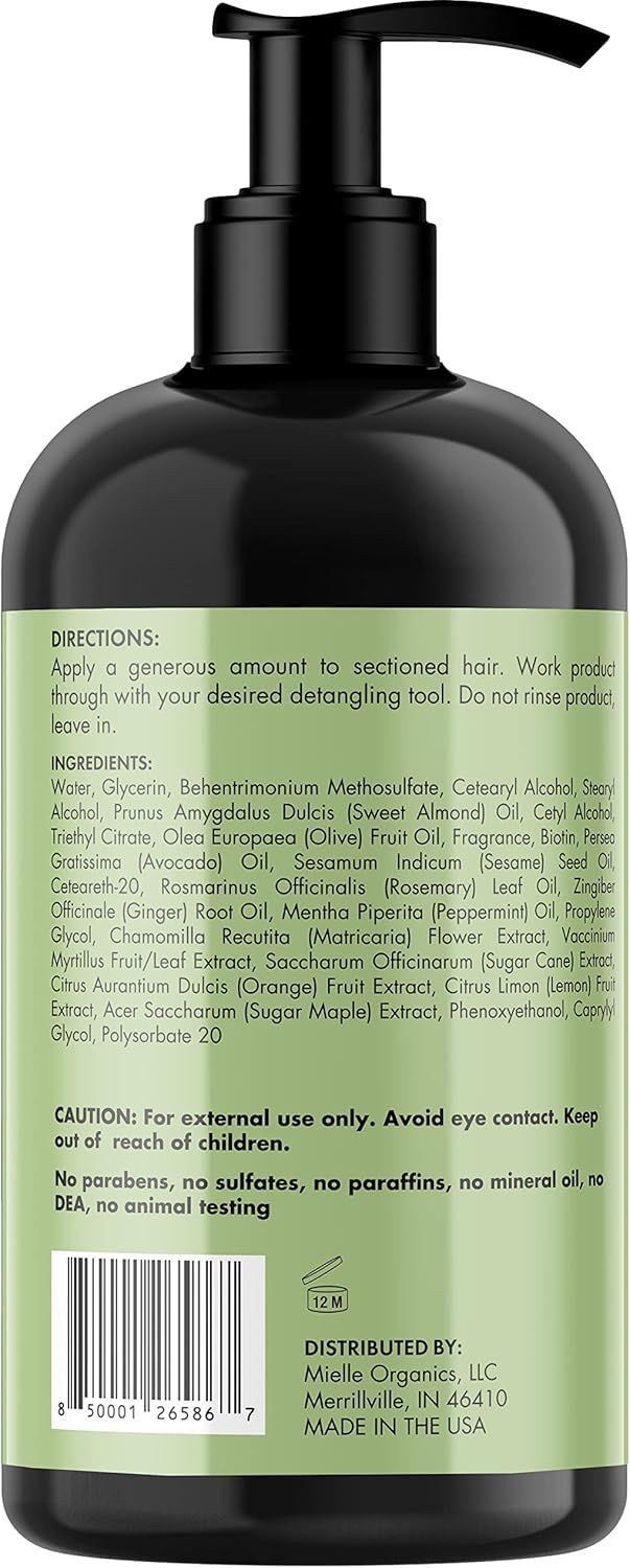 Mielle Rosemary Mint Blend Strengthening Leave-In Conditioner, 355ml product image 2