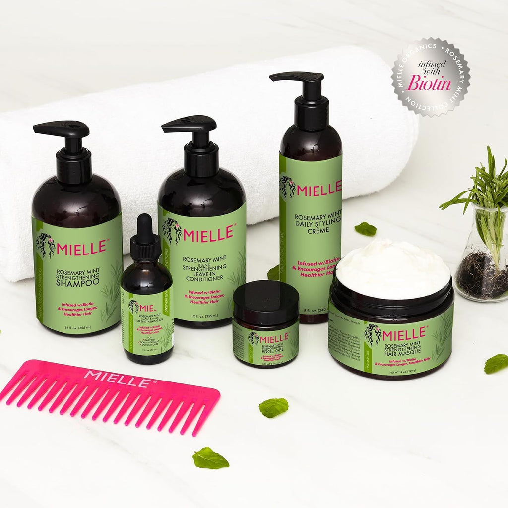 Mielle Growth Enhancer & Strengthening Hair Mask with Rosemary, Mint & Biotin, 340g product image 6