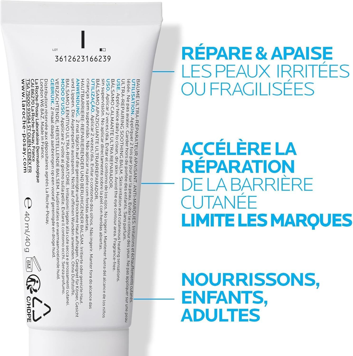 La Roche-Posay Cicaplast Baume B5+ Ultra Repairing & Soothing Face & Body Balm, 100ml product image 3