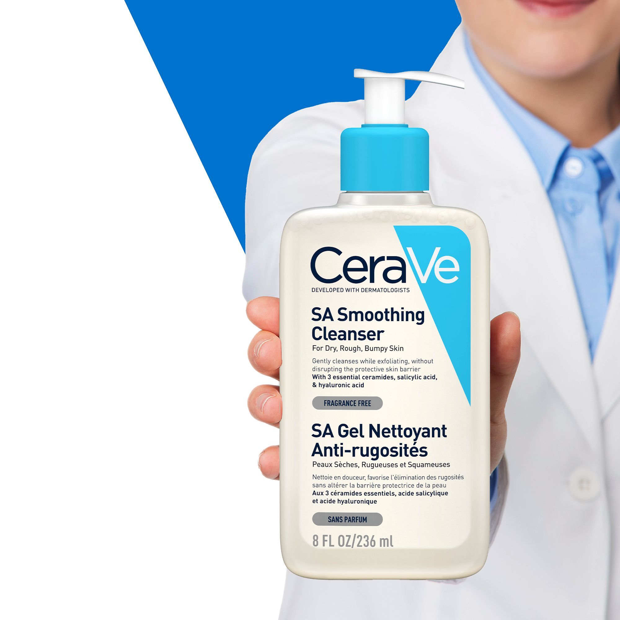 CeraVe SA Smoothing Cleanser for Normal, Dry & Rough Skin, 236ml product image 3
