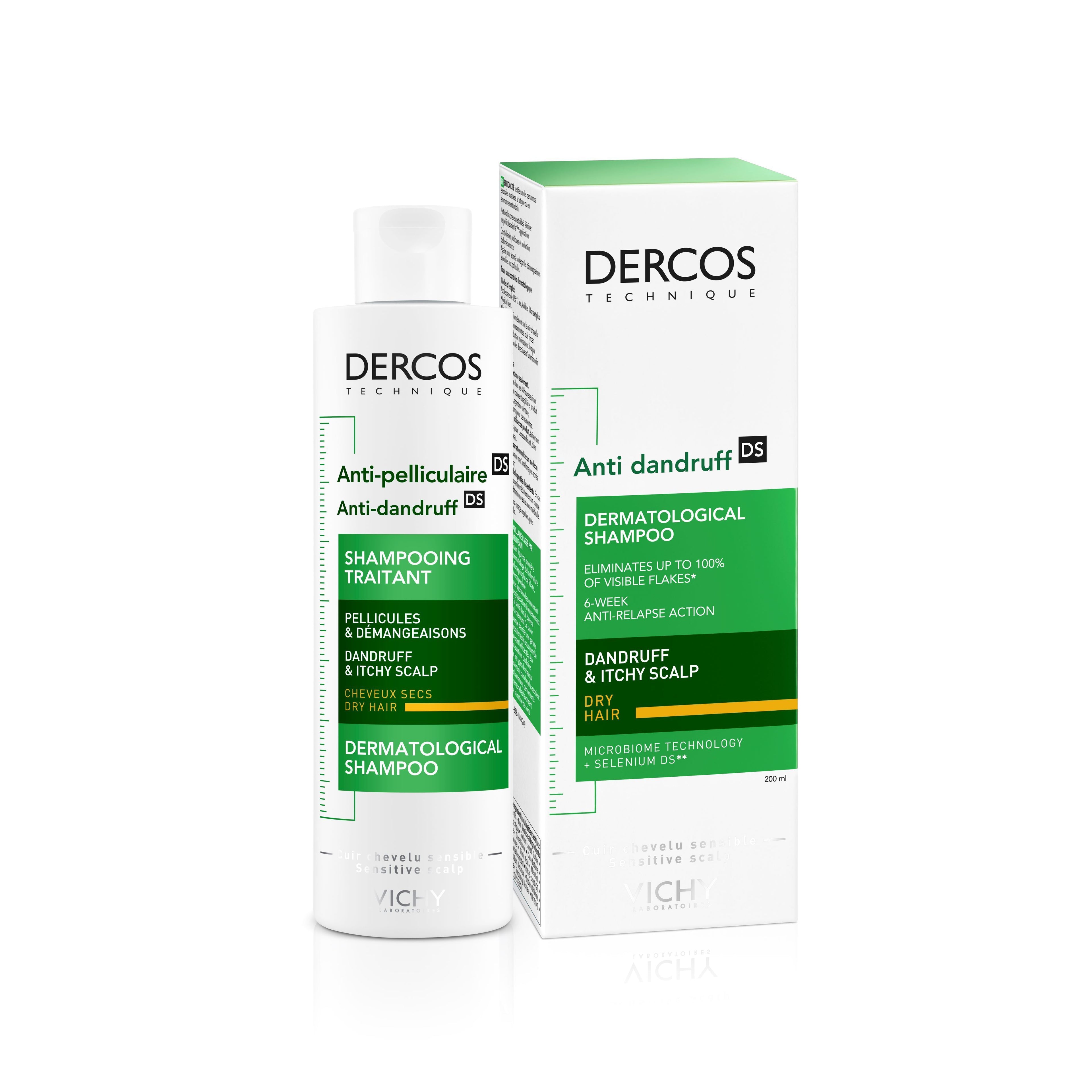 Vichy Dercos Anti Dandruff Shampoo for Dry Hair, 200ml product image 5