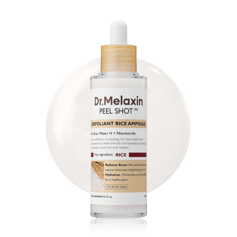 Dr. Melaxin Peel Shot Exfoliating White Rice Ampoule, 80ml product image