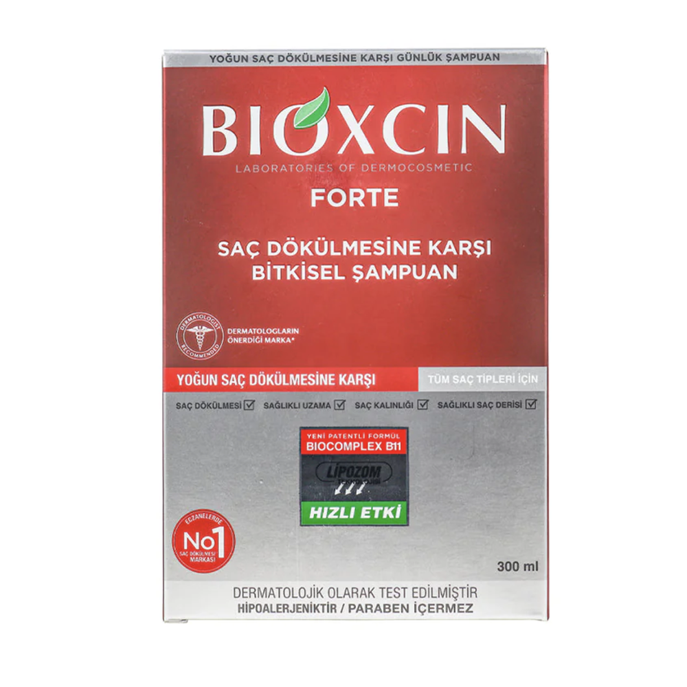 Bioxcin Forte herbal Shampoo for intensive hair loss for all hair types 300ml product image 2