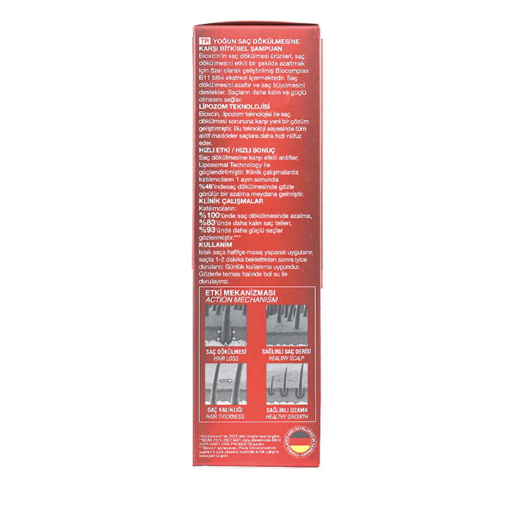 Bioxcin Forte herbal Shampoo for intensive hair loss for all hair types 300ml product image 4