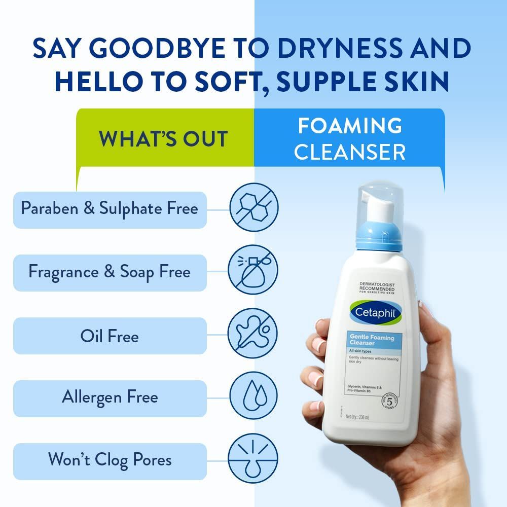Cetaphil Gentle Skin Foaming Cleancer 236 ml product image 3