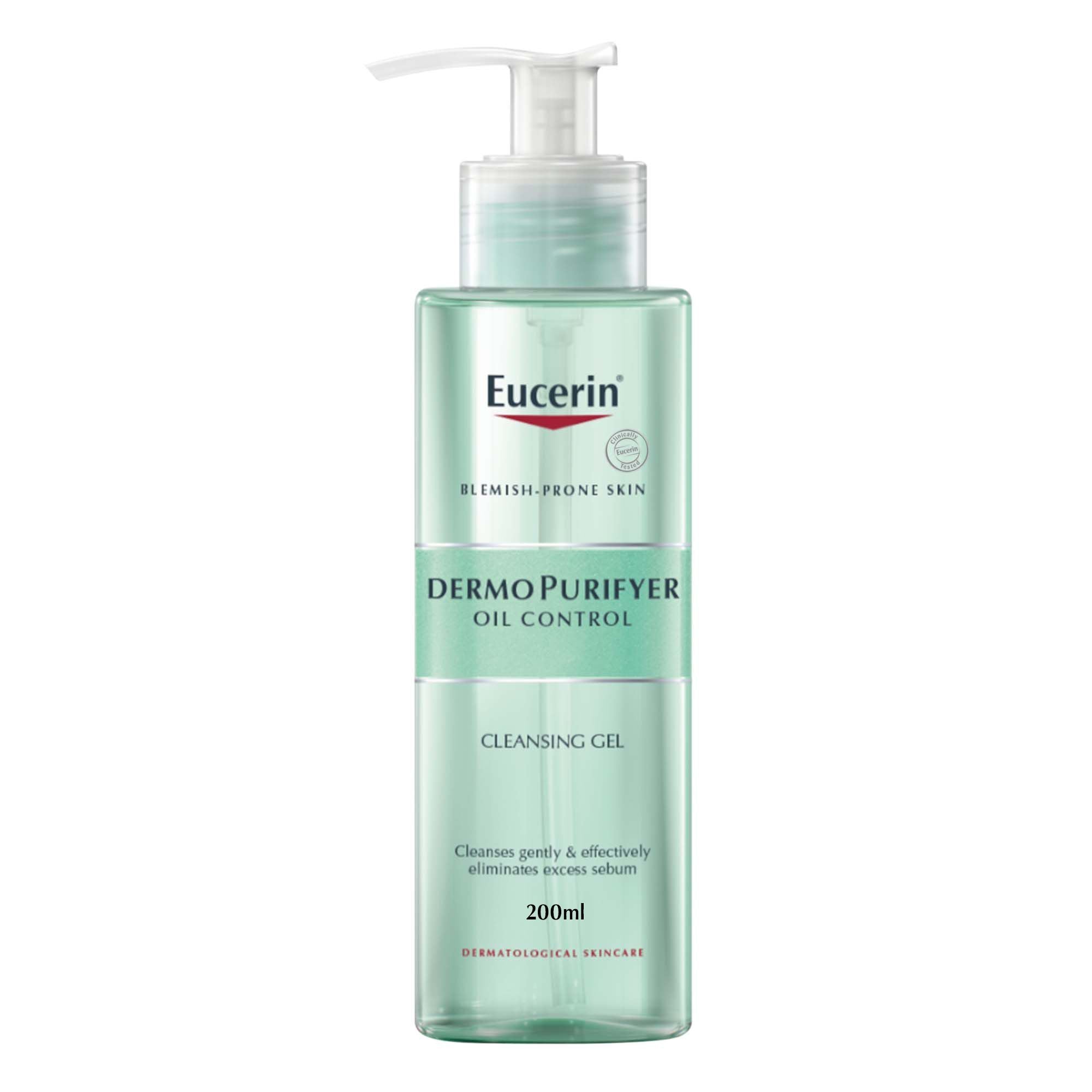 Eucerin DermoPurifyer Oil Control Facial Cleansing Gel for Blemish Prone Skin, 200ml product image 2