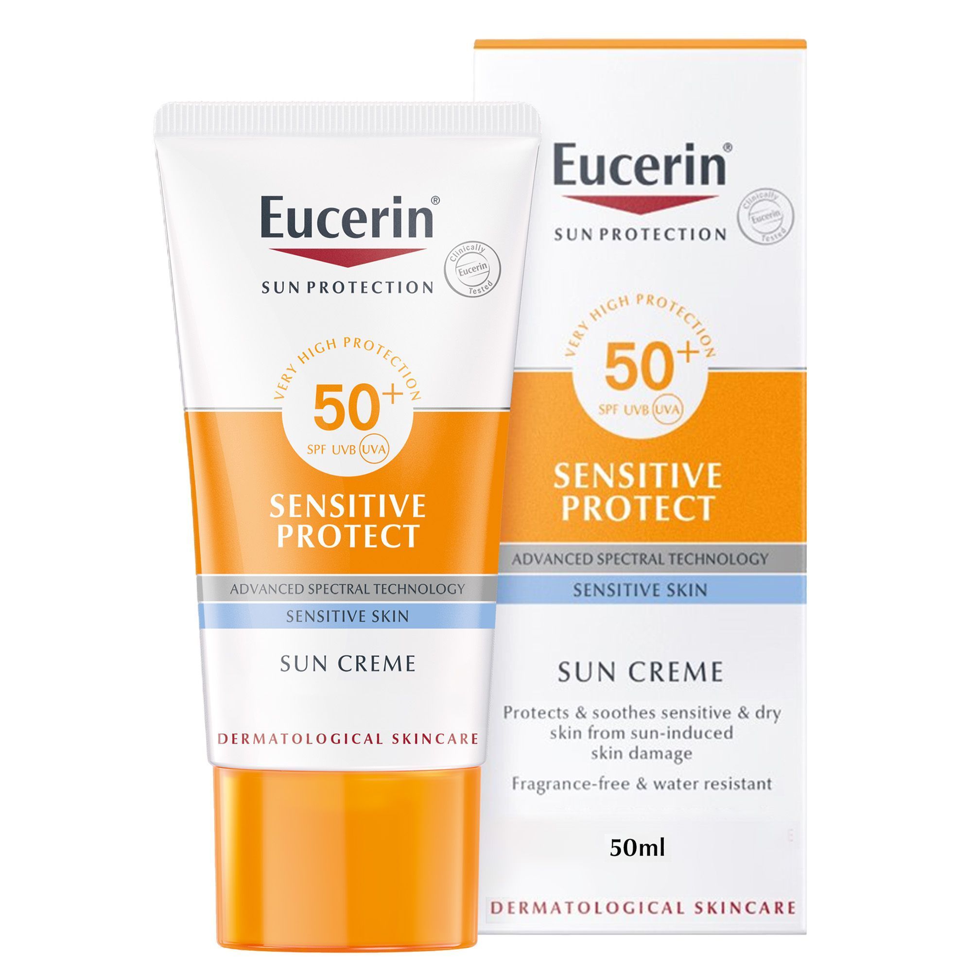 Eucerin Sensitive Protect Water-Resistant Sunscreen for Dry & Sensitive Skin SPF50+, 50ml product image 3