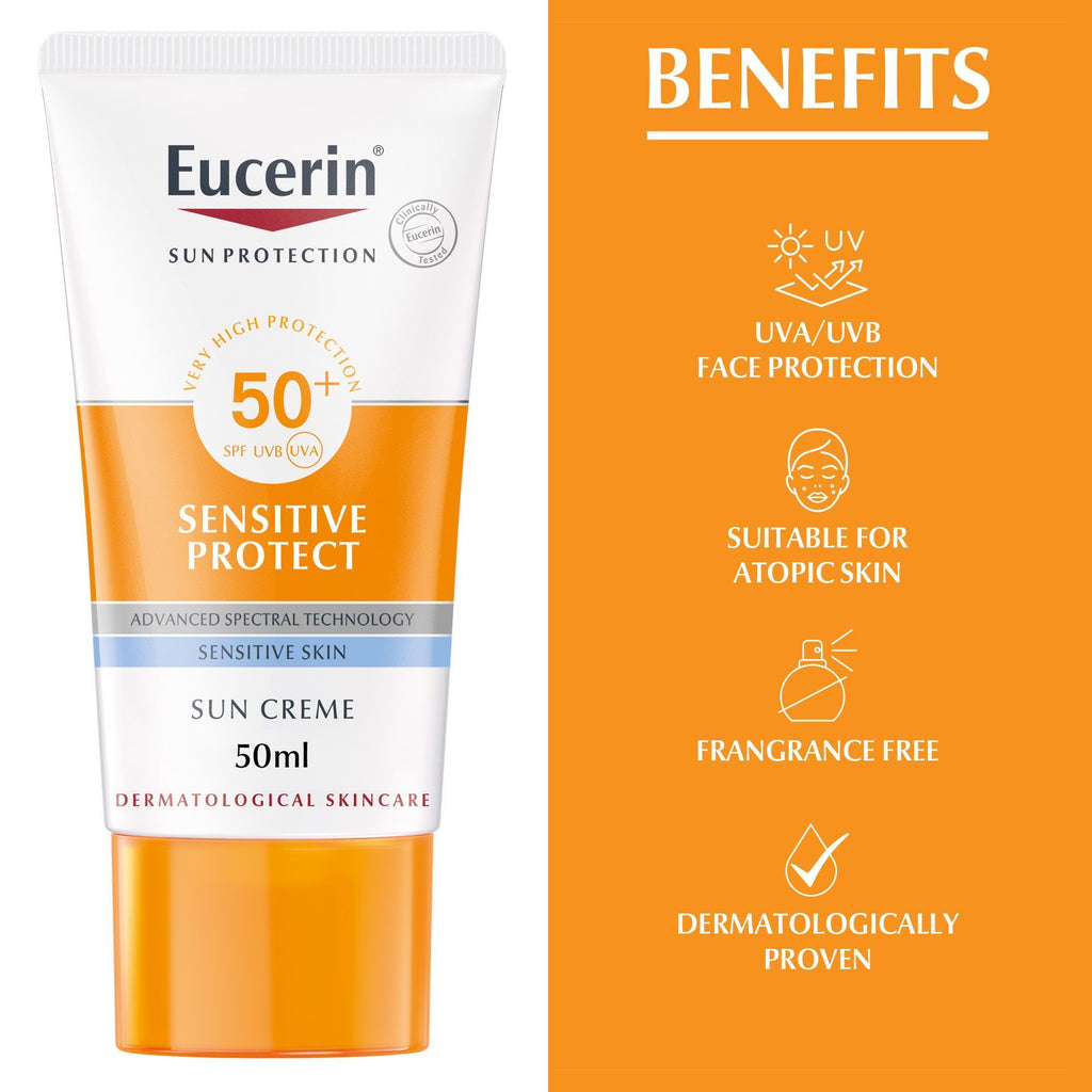 Eucerin Sensitive Protect Water-Resistant Sunscreen for Dry & Sensitive Skin SPF50+, 50ml product image 8