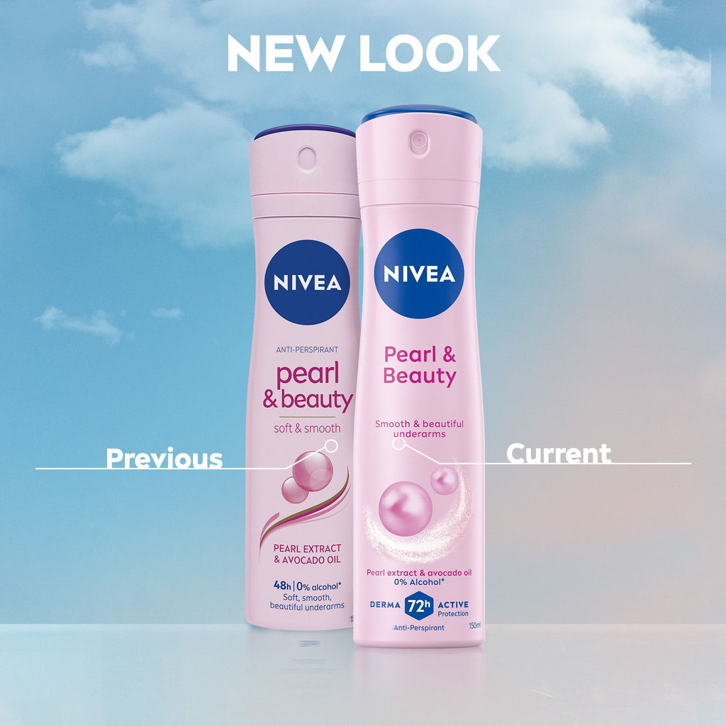 Nivea Pearl & Beauty Pearl Extracts Antiperspirant Deodorant Spray for Women, 150ml product image 6