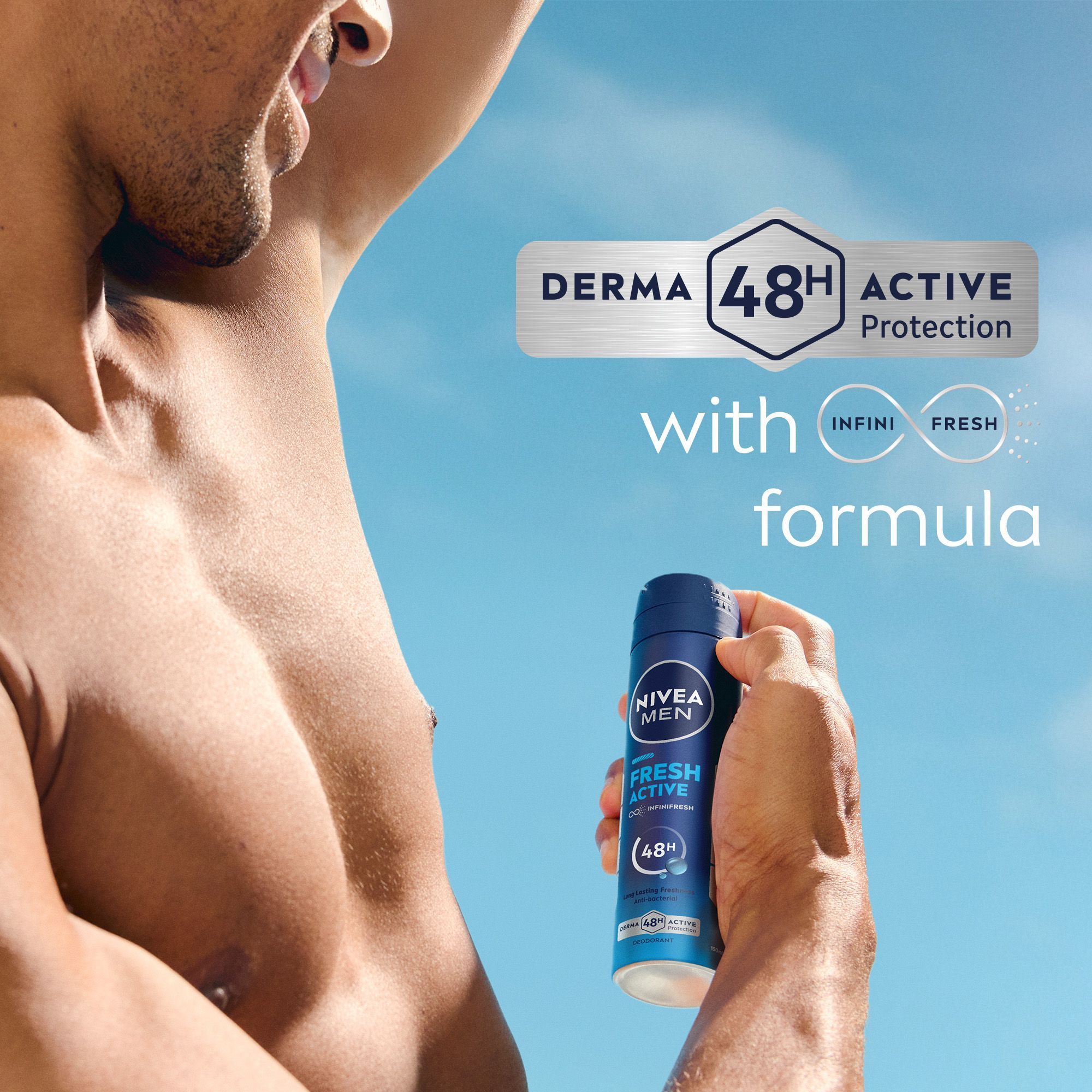 Nivea Men Fresh Active Anti-Perspirant Deodorant Spray 150ml product image 4