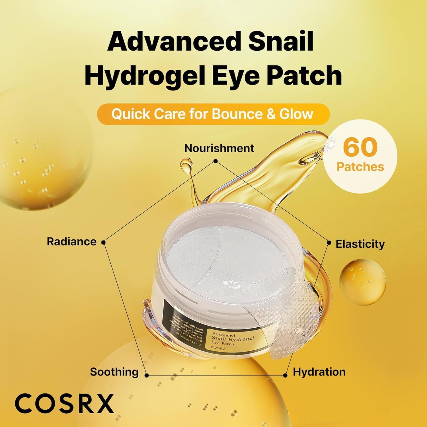 COSRX Advanced Snail Hydrogel Eye Patch, 60 Pieces product image 3