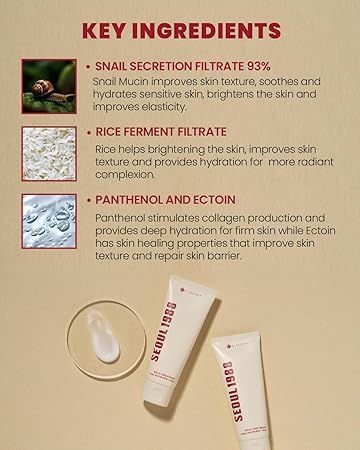 K-secret Seoul 1988 Snail Mucin 93% + Rice Cream, 100ml product image 3