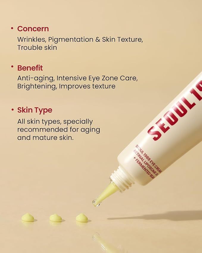 K-secret Seoul 1988 Retinal Liposome 4% + Fermented Bean Eye Cream, 30ml product image 3