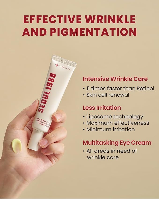 K-secret Seoul 1988 Retinal Liposome 4% + Fermented Bean Eye Cream, 30ml product image 4