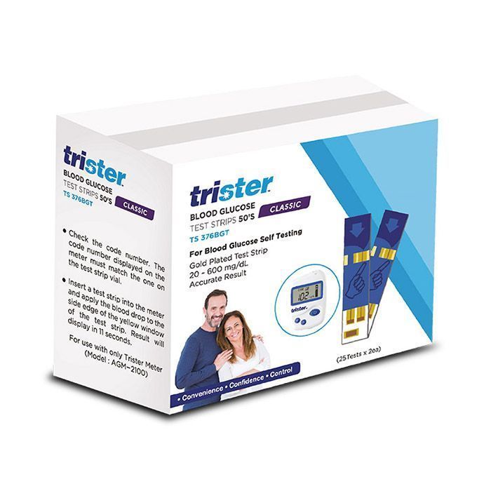 Trister Blood Glucose Test Strips, 50 Pieces product image 2