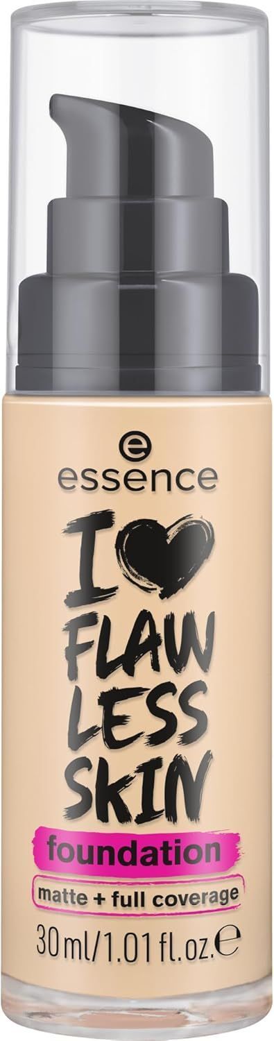 Essence I Love Flawless Skin Full Coverage Matte Liquid Foundation SPF20 Dark Porcelain 30, 30ml product image 3