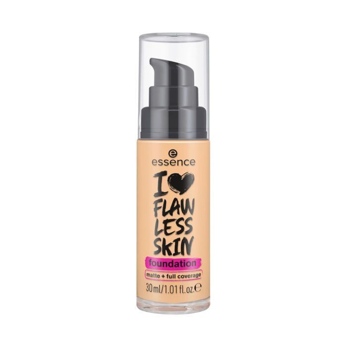 Essence I Love Flawless Skin Full Coverage Matte Liquid Foundation SPF20 Medium Ivory 50, 30ml product image 2