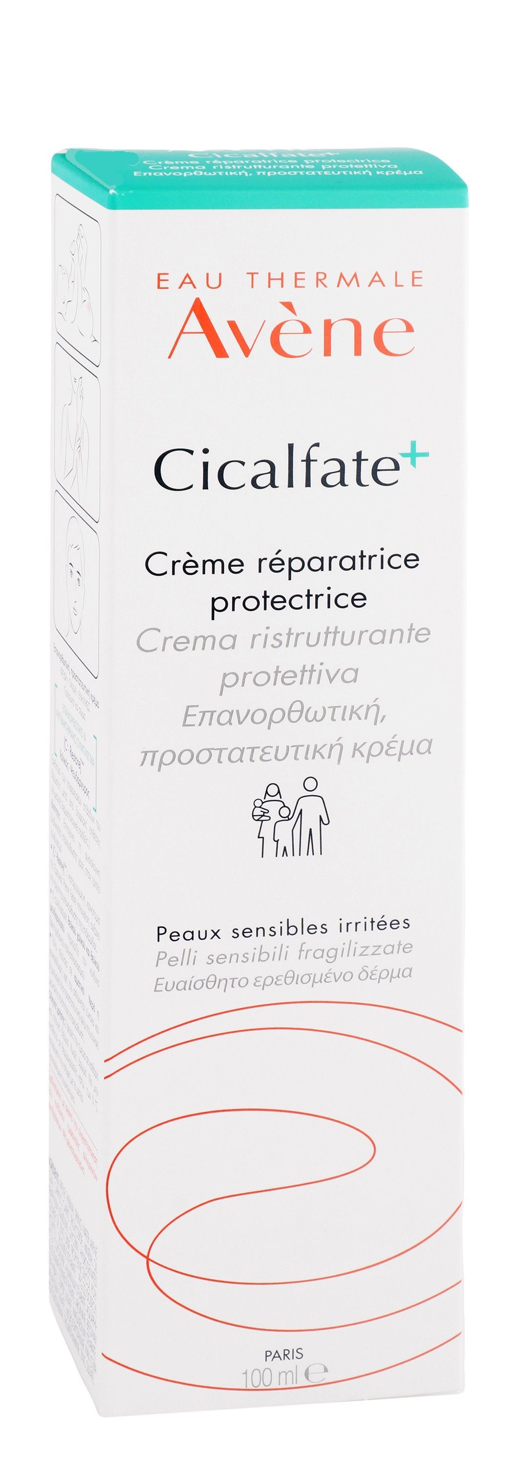 Avène Eau Thermale Cicalfate Zinc & Copper Restoring & Protective Body & Face Cream, 100ml product image