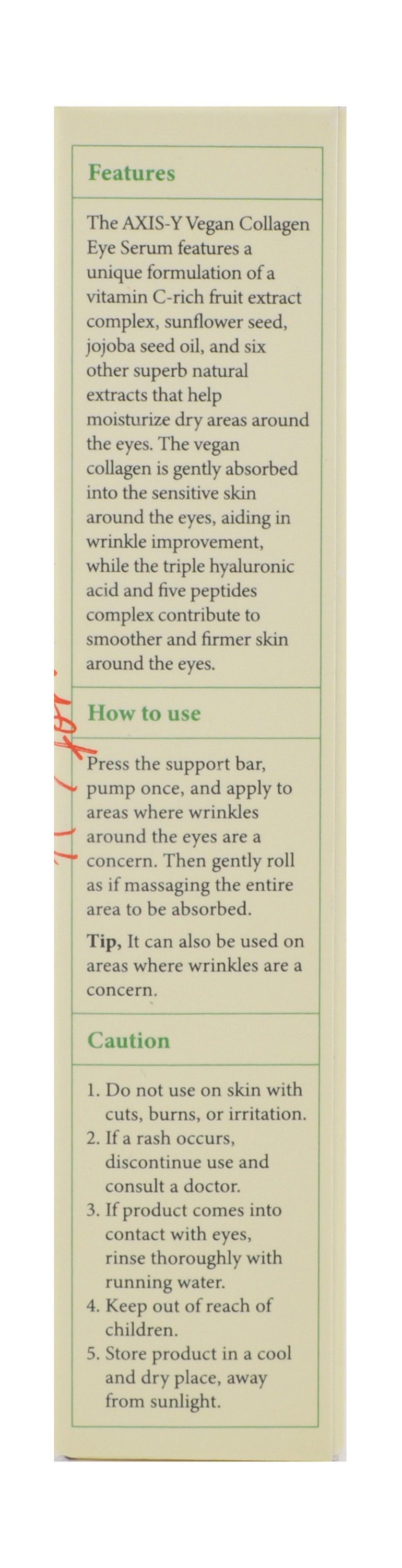 Axis-Y Vegan Collagen Eye Serum, 10ml product image 3