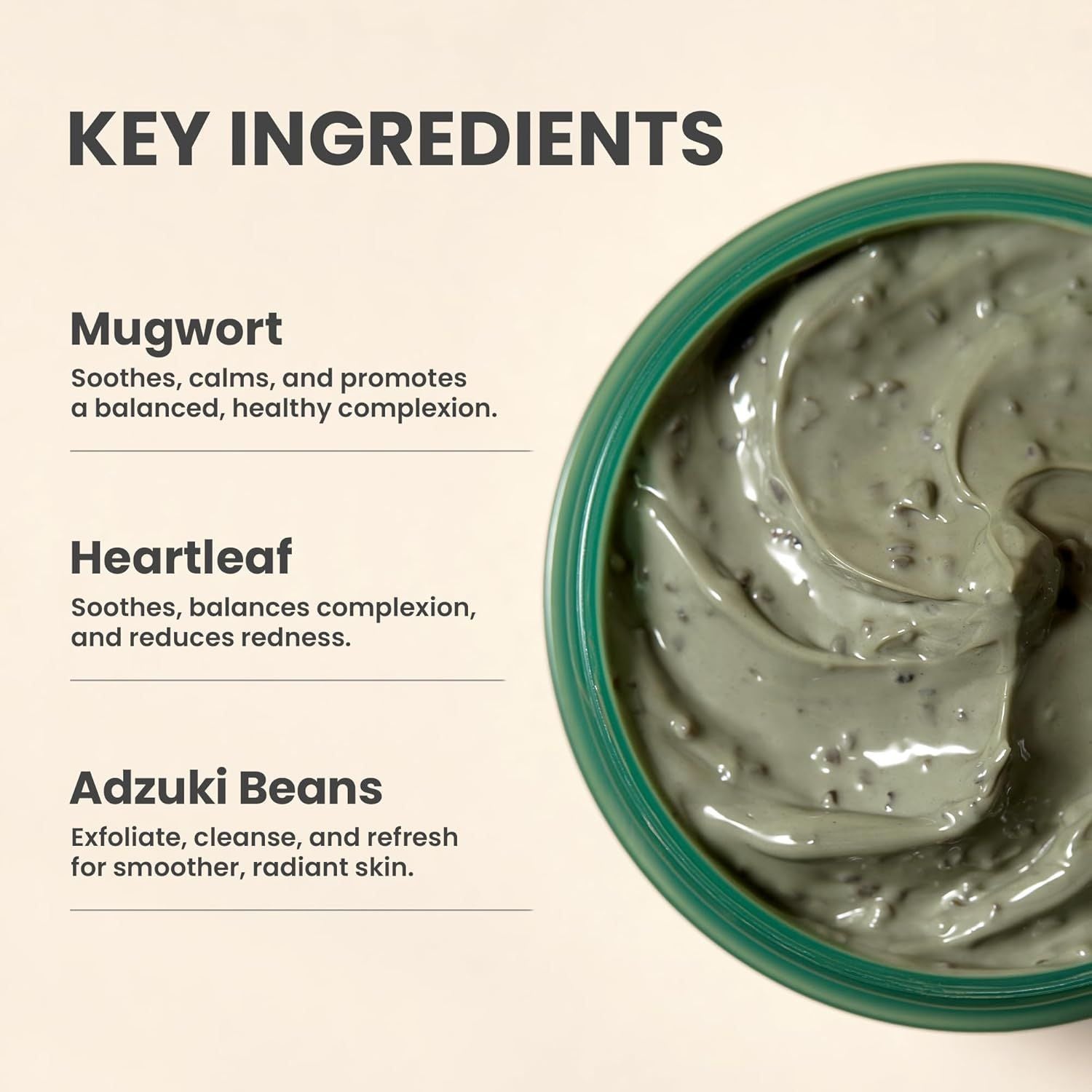Axis-Y Mugwort Pore Clarifying Wash-Off Face Mask with Bean & Seaweed Extracts, 100ml product image 5
