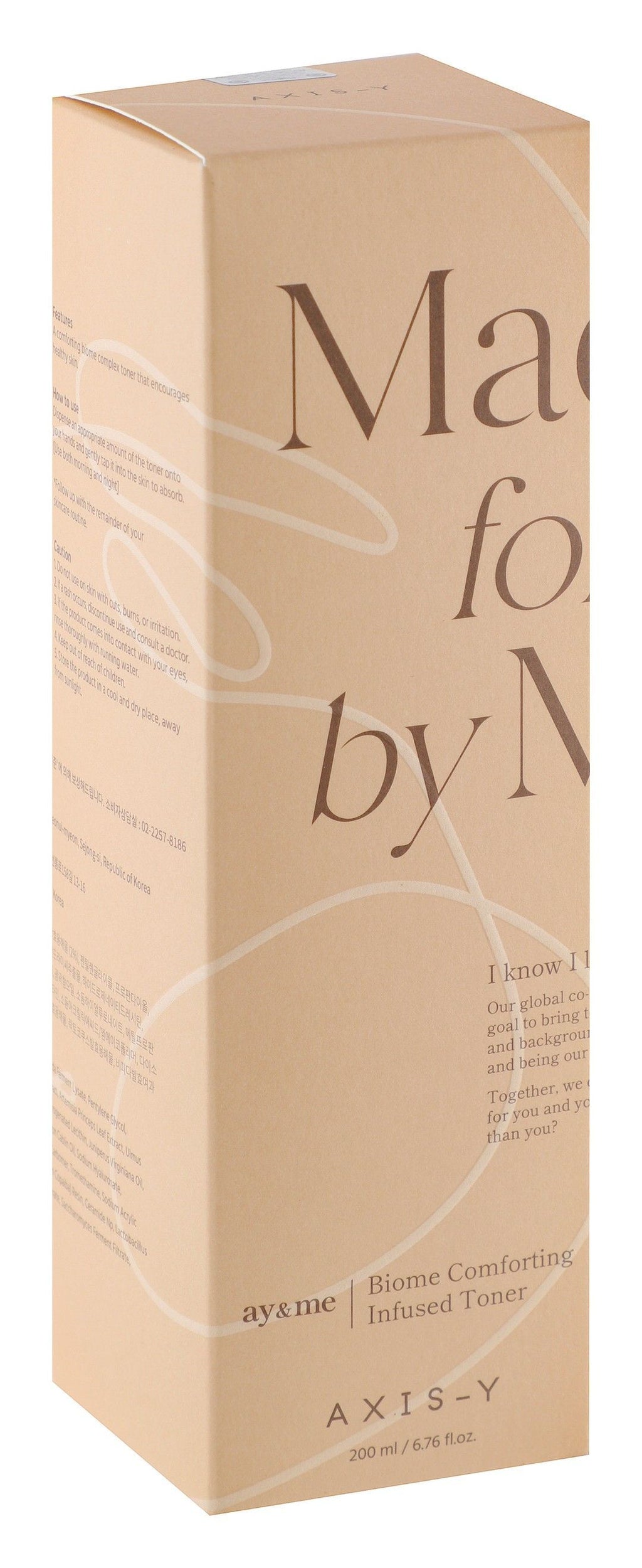 Axis-Y Made For Me By Me Biome Comforting Infused Facial Toner, 200ml product image 3