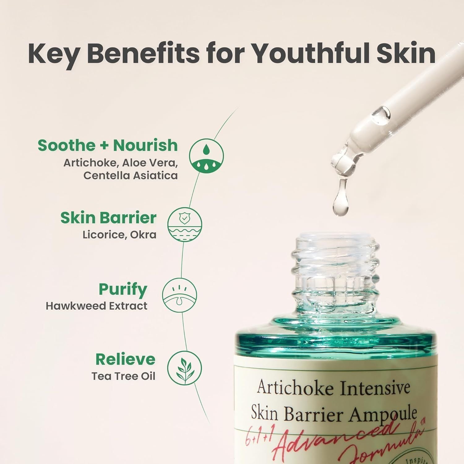 Axis-Y Artichoke Hydrating, Moisturizing & Protecting Intensive Skin Barrier Face Ampoule - vegan, 30ml product image 8