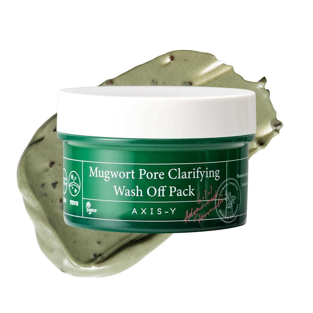 Axis-Y Mugwort Pore Clarifying Wash-Off Face Mask with Bean & Seaweed Extracts, 100ml product image 2
