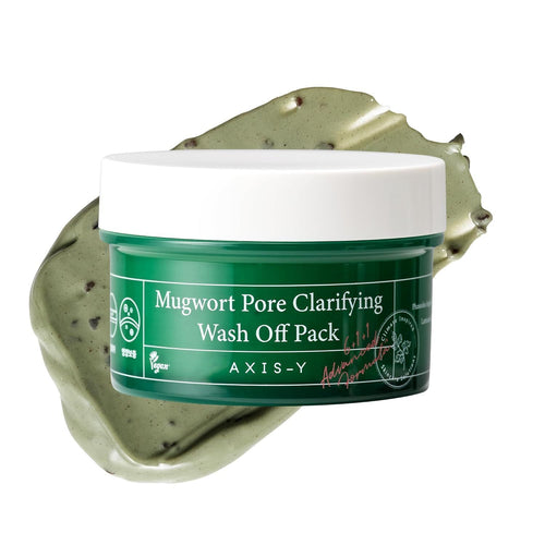 Axis-Y Mugwort Pore Clarifying Wash-Off Face Mask with Bean & Seaweed Extracts, 100ml product image 2