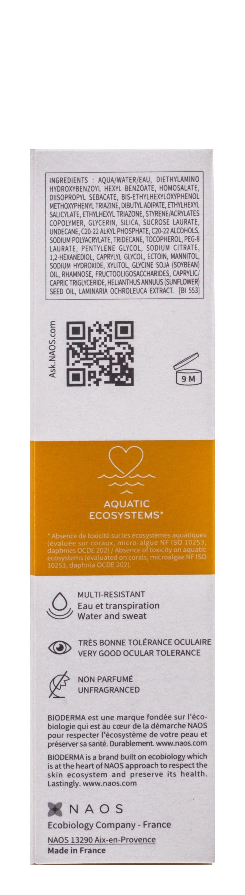 Bioderma Photoderm Fluide Water-Resistant Moisturizing Facial Sunscreen for Sensitive Skin SPF100 PA++++, 40ml product image 4