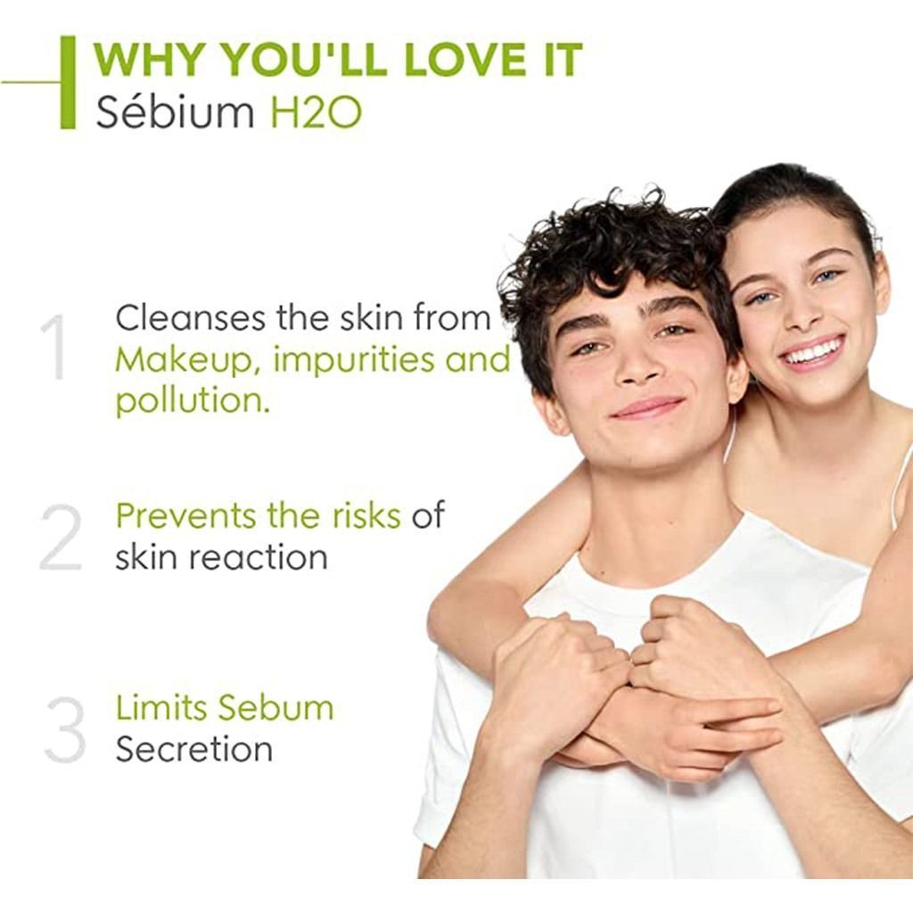 Bioderma Sebium H2O Hypoallergenic Purifying Cleansing Micellar Water, 250ml product image 3
