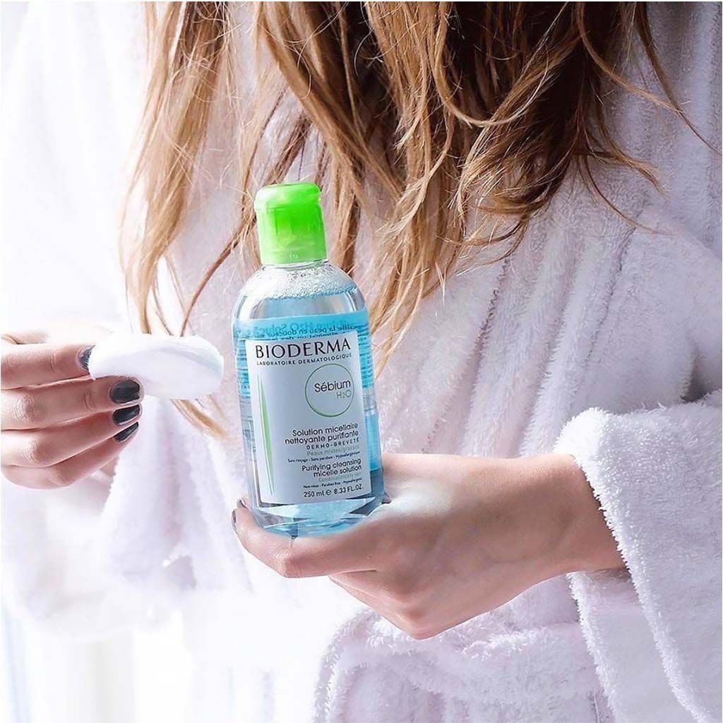 Bioderma Sebium H2O Hypoallergenic Purifying Cleansing Micellar Water, 250ml product image 6