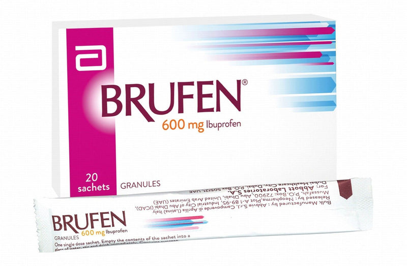 Brufen 600mg Ibuprofen Granule Sachets, 20 Pieces