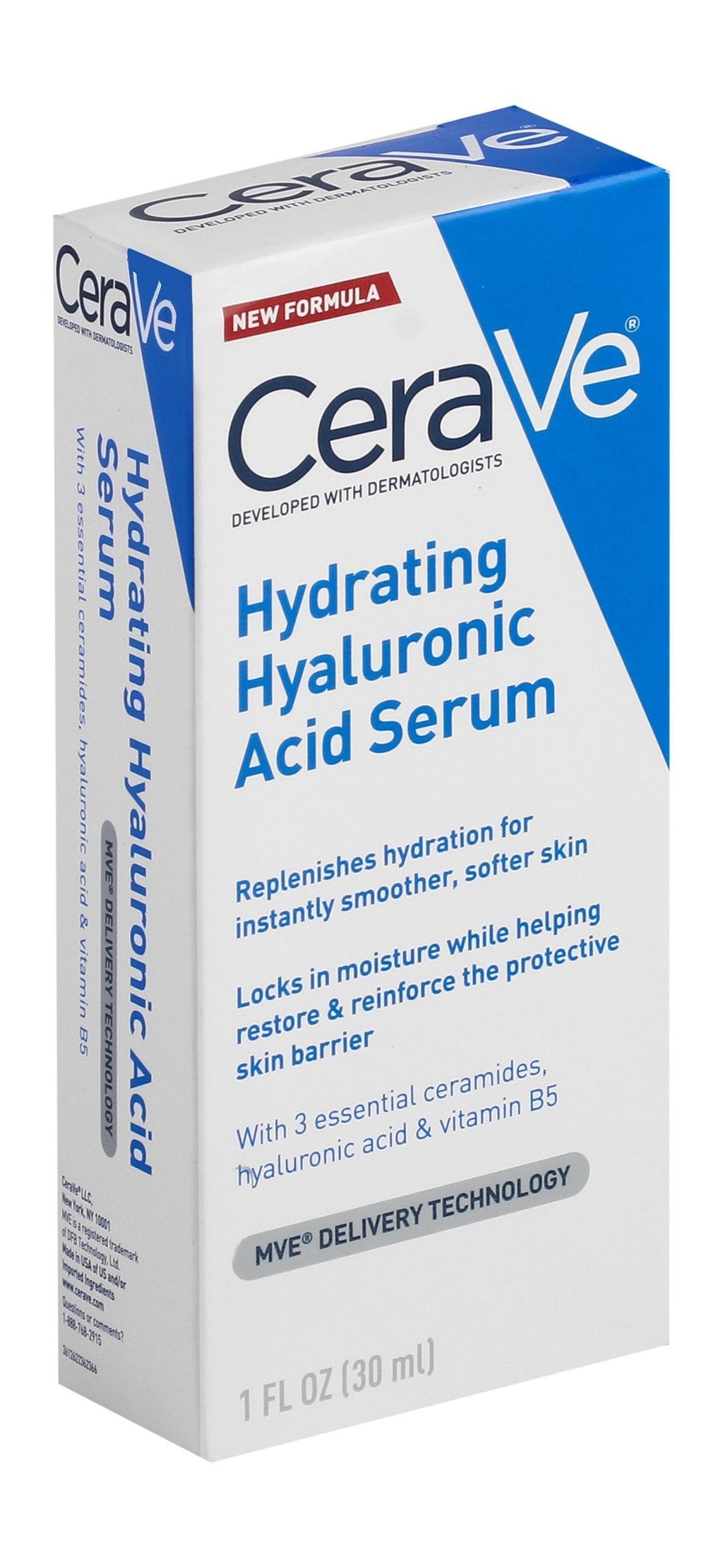 CeraVe Hydrating Face Serum with Hyaluronic Acid, Ceramides & Vitamin B5, 30ml product image