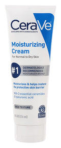 CeraVe Moisturizing, Restoring & Protecting Face & Body Cream with Ceramides & Hyaluronic Acid for Normal to Dry Skin, 236ml product image
