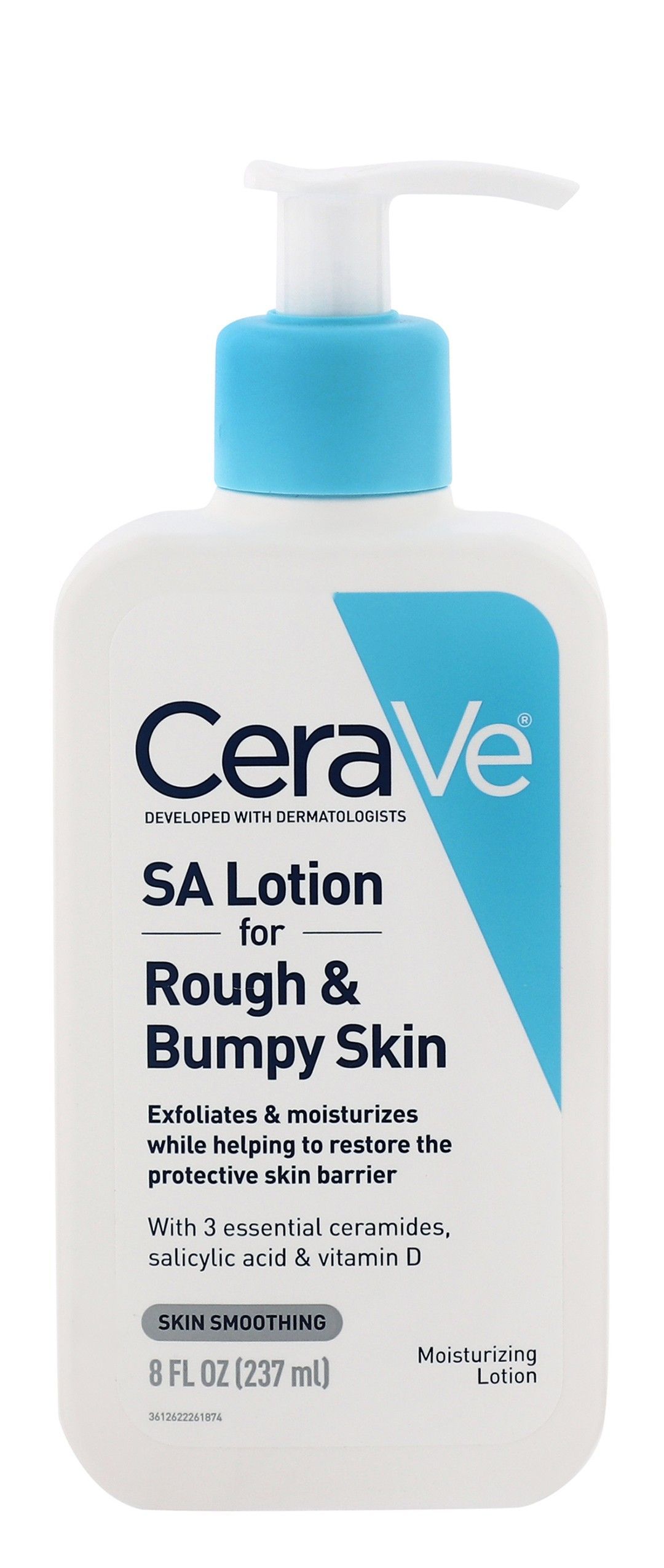CeraVe Exfoliating, Moisturizing & Restoring Body Lotion with Ceramides, Salicylic Acid & Vitamin D for Rough & Bumpy Skin, 237ml product image