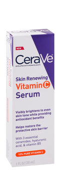 CeraVe 10% Vitamin C Renewing, Brightening & Restoring Face Serum with Ceramides, Hyaluronic Acid & Vitamin B5, 30ml product image