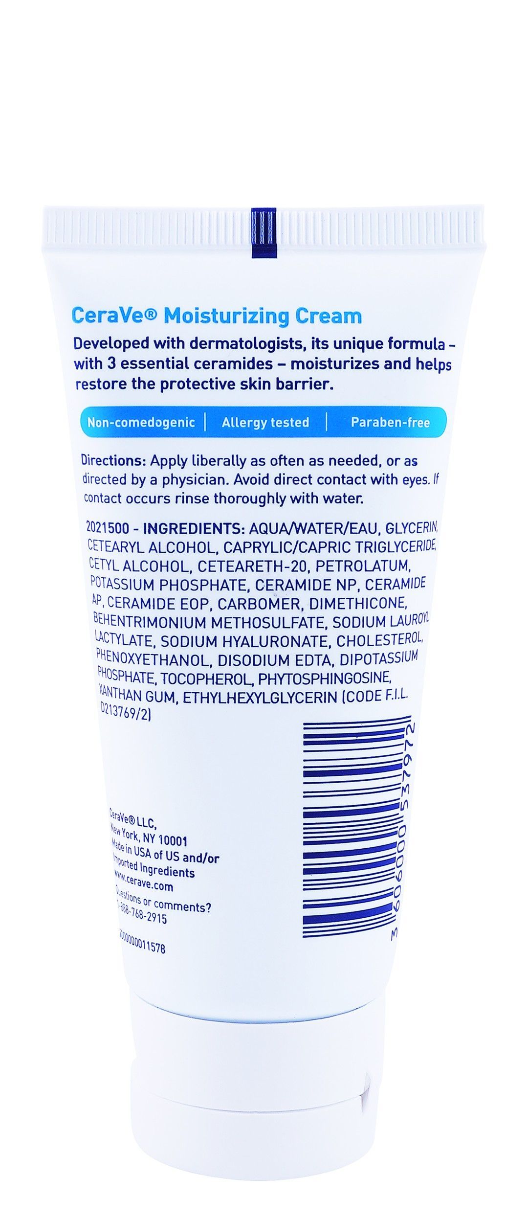 CeraVe Moisturizing & Restoring Face & Body Cream with Ceramide & Hyaluronic Acid for Normal & Dry Skin, 56ml product image 2