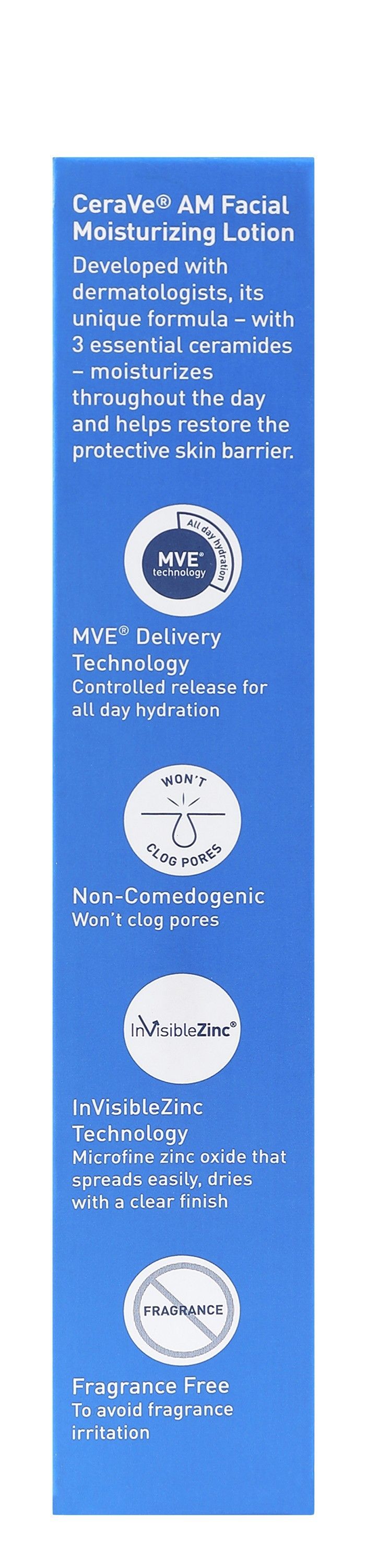 CeraVe AM Moisturizing Face Lotion with Ceramides, Niacinamide & Hyaluronic Acid SPF30, 89ml product image 2