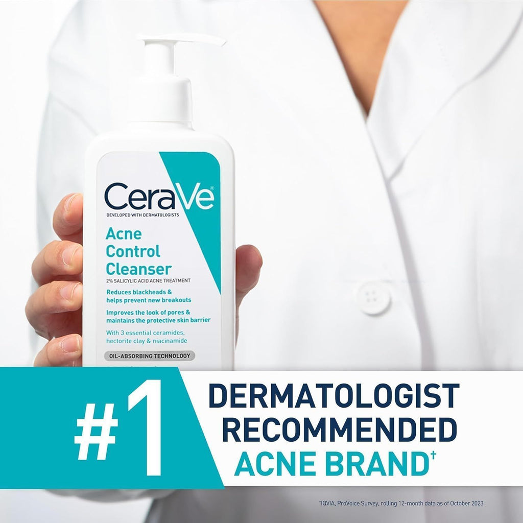 CeraVe Acne Control Facial Cleanser with Essential Ceramides, Hectorite Clay & Niacinamide, 237ml product image 6