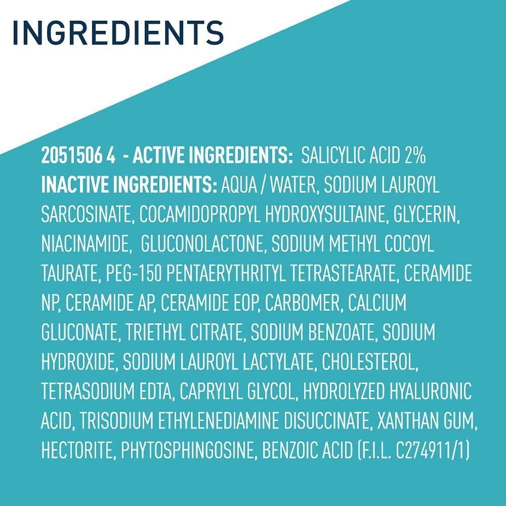 CeraVe Acne Control Facial Cleanser with Essential Ceramides, Hectorite Clay & Niacinamide, 237ml product image 8