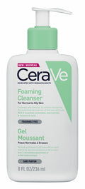 CeraVe Hypoallergenic Foaming Facial Gel Cleanser with Ceramides & Hyaluronic Acid for Normal to Oily Skin, 236ml product image