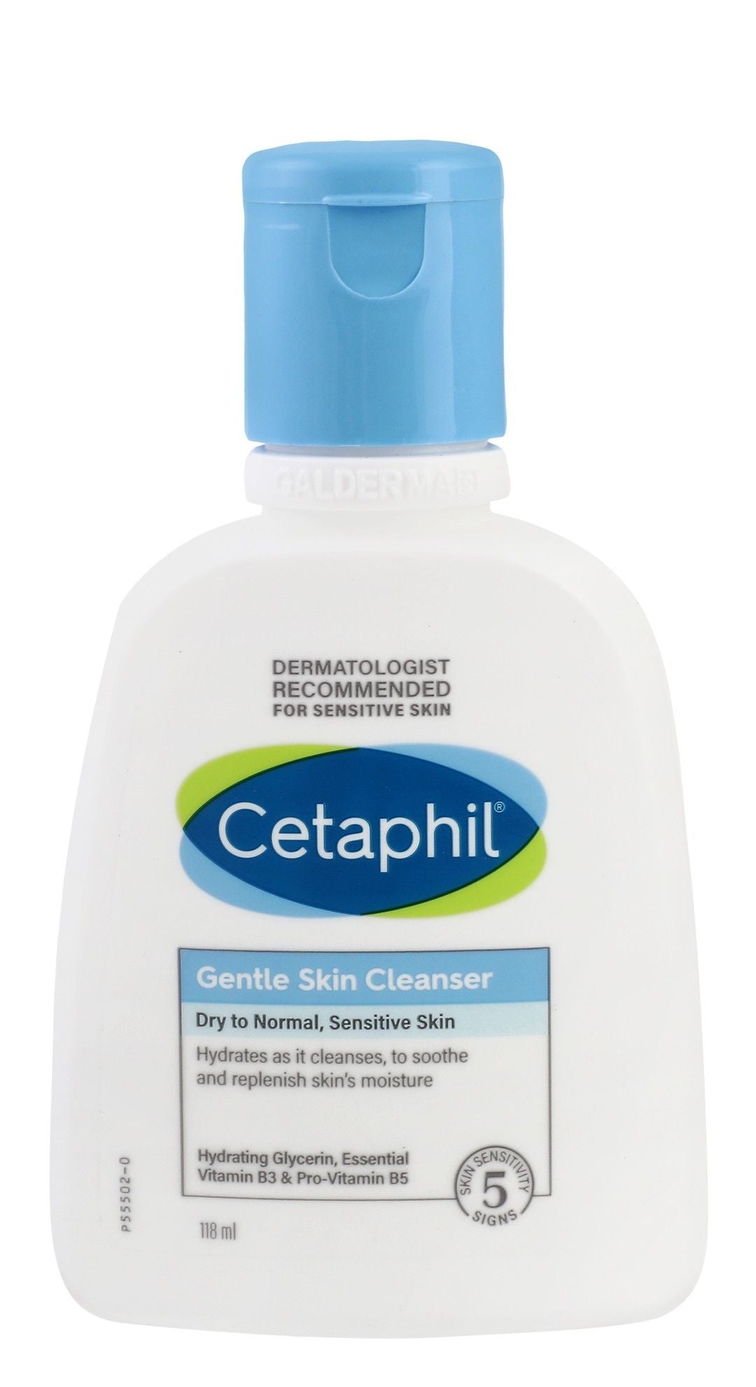 Cetaphil Hypoallergenic Face & Body Cleanser with Glycerin, Vitamin B3 & Pro-Vitamin B5 for Normal & Sensitive Skin, 118ml product image