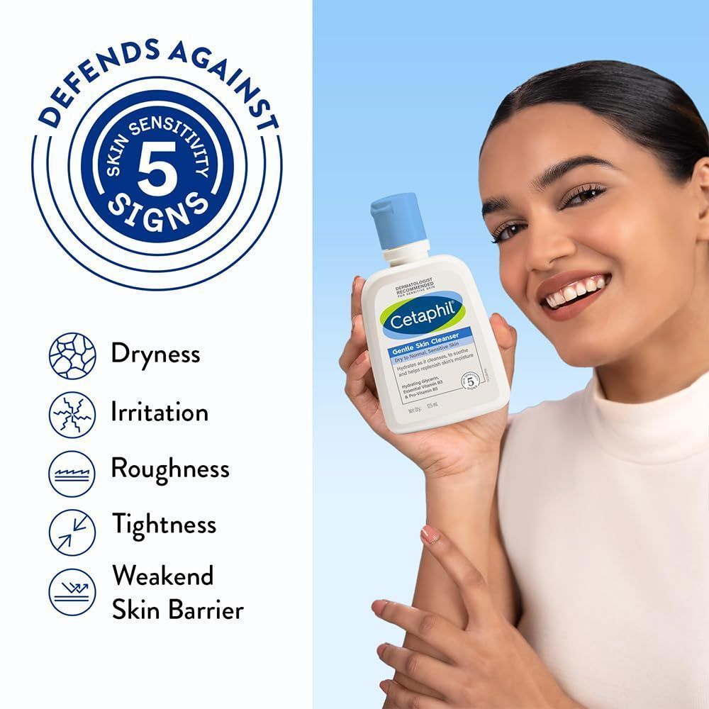 Cetaphil Hypoallergenic Face & Body Cleanser with Glycerin, Vitamin B3 & Pro-Vitamin B5 for Normal & Sensitive Skin, 118ml product image 3